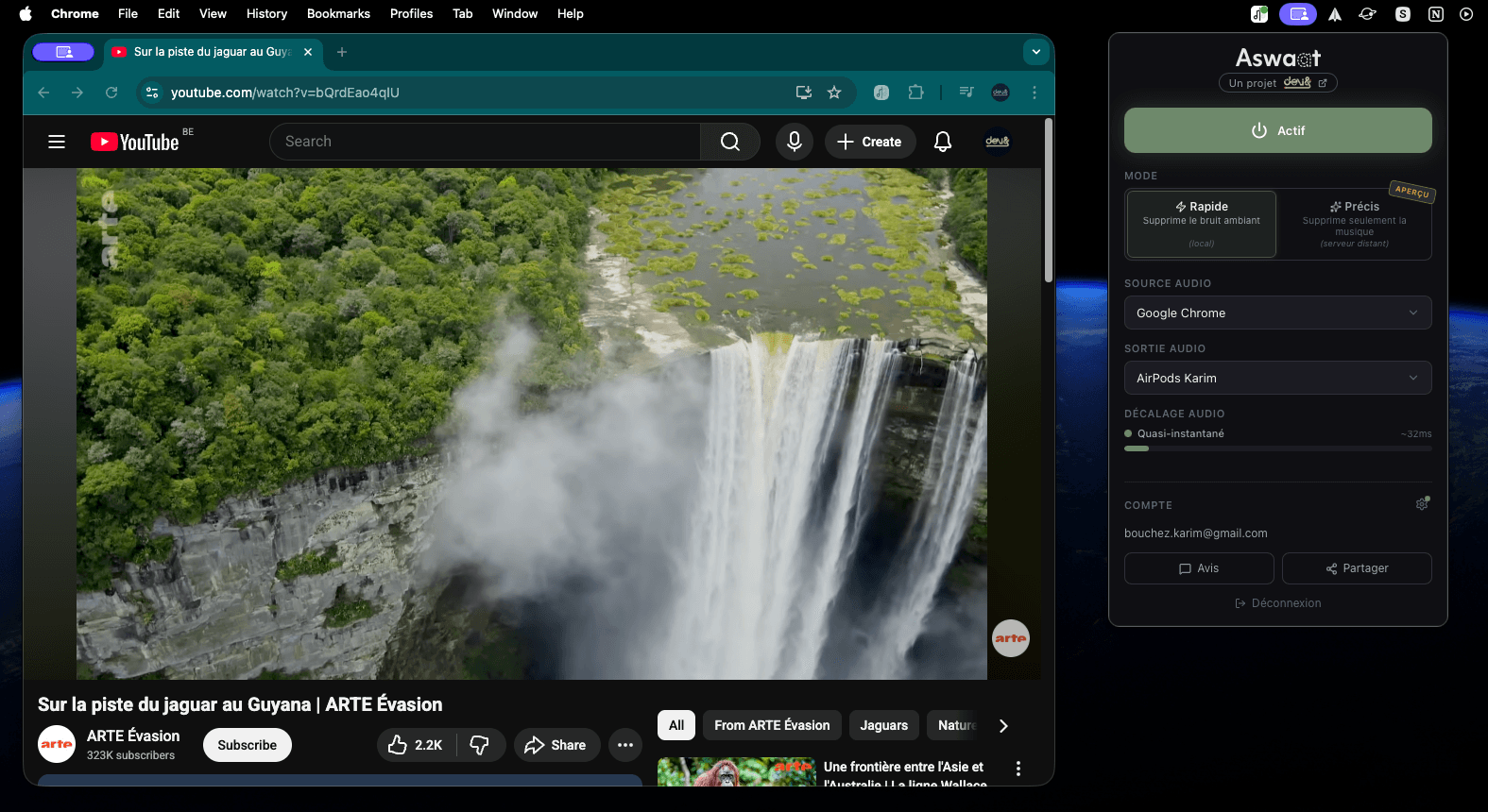 Capture d’écran de l’application Aswaat